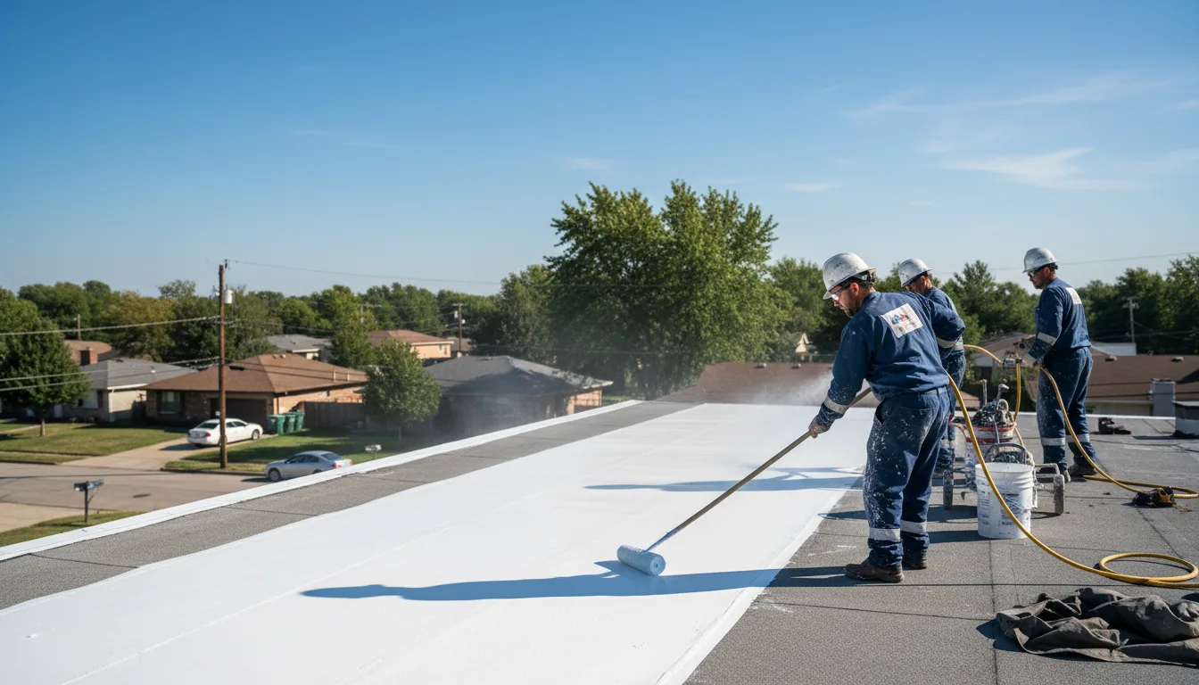 Commercial roof coating in Los Fresnos, TX near me
